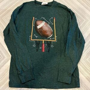 Bottlecaps Boys Football Graphic Long Sleeve T-Shirt
